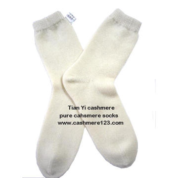 Chaussettes simples en cachemire